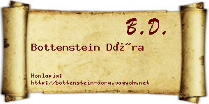 Bottenstein Dóra névjegykártya